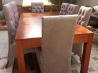 Modern dinning table with 6 cushion chairs -Li 35