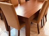 Modern Dinning Table with 6 Cushion Chairs -Li 35