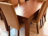 Modern Dinning Table with 6 Cushion Chairs -Li 35