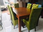 Modern Dinning Table with 6 Cushion Chairs -Li 44