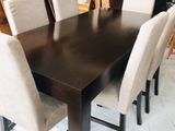 Modern Dinning Table with 6 Cushion Chairs -Li 72