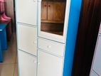 MODERN EXCELLENT OLIVE BLUE MIX BABY CUPBOARD WITH MIRROR