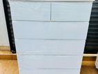 MODERN FINGER PULL WHITE CHEST OF DRAWER SETS