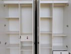 MODERN FULLY WHITE 2D SIDE HANGING WARDROBES