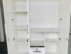 Modern Fully White 3D Camiliya Wardrobe
