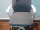Modern Grey White Mesh Executive Office Chair