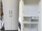 MODERN HALF HANGING FULL WHITE 2D WARDROBE