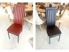 Modern High-Back Dining Chair - 🔴 ⚫ A56#