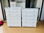 Modern L Mdf White Chest of Drawer Sets