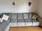Modern L-Shaped Grey Sofa
