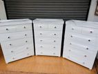 Modern L White Chest of Drawer Sets