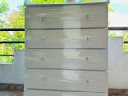 Modern Large White Long Drawer Set