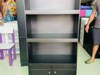 Modern Mdf Black 5 Ft Book Cupboard