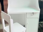 Modern Mdf Fully White Kids Desk and Chair