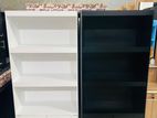 Modern Mdf White 5ft Book Cupboards