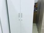 Modern Melamine White 2D Half Hanging Wardrobe