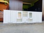 Modern Melamine White 7 Ft Design Pantry Cupboard Set