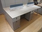 Modern office 4 wokstation table
