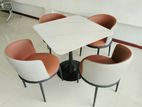 Modern Restaurant 4 Chair Table Set -A19