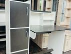 MODERN SIDE 3 Cupboard BLK & WHITE STUDY TABLE