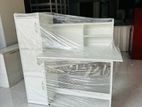 MODERN SIDE 3 CUPBOARD FULLY WHITE STUDY TABLE