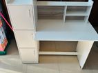 Modern Side 3 Cupboard Study Table(white)