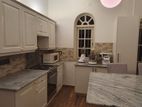 Modern Teak Pantry Cupboard with Granite