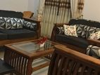 Modern Teak Sofa Set With Pillow Table