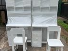 Modern White 5.5x2.5 Table with Chair
