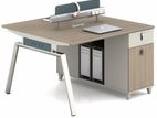 Modern Workstation Table with 2 Person Partition MT 3682