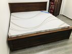 Moderna 6x6 Teak Box Bed with Arpico Spring Mettress 7 Inches