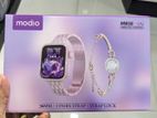 Modio MW16 Mini 2 Pair Strap Smart Watch Pink