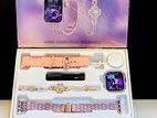 Modio MW16 Mini Purple Rose Ladies Smart Watch With Bracelet