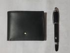 Mont Blanc Classic Wallet with Pen