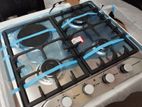 Morich Four Gas Burner Cooker Hob With Hot Plate