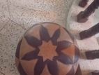 Moroccan Handcrafted Leather Pouf / Ottoman (Star Geometric )