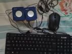 Keyboard with Mouse and speakers