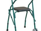 Moving Walker With Seat & Wheel
