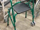 Moving Walker With Seat & Wheels