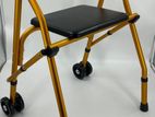 MOVING WALKER WITH SEAT