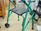 Moving Walker With Seat Wheels Height Adjustable