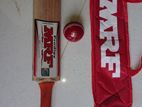 MRF Leather Cricket Bat With New Ball