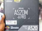 MSI A520M -A PRO DDR4 AMD Motherboard Brandnew