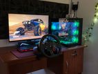 MSI Full Set Gaming PC With Logitech G29 Steering Wheel