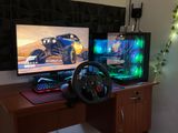 MSI Full Set Gaming PC With Logitech G29 Steering Wheel