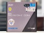 MSI PRO H610M-E DDR4 Motherboard
