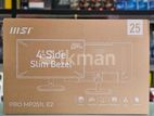 MSI Pro MP251L E2 25" Inch 120HZ Full HD IPS Frameless Monitor