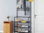 Multi-Corner Simple Floor Cloth and Shoe Rack