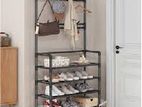 Multi Corner Simple Floor Cloth & Shoe Rack Size 60x29.5x172 Cm