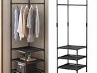 Multi-Function Corner Coat Rack & 3 Layers